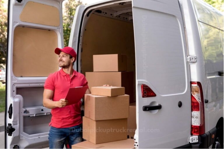 professional movers loading truck Dubai