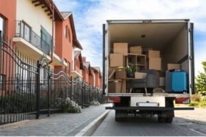professional movers loading truck Dubai