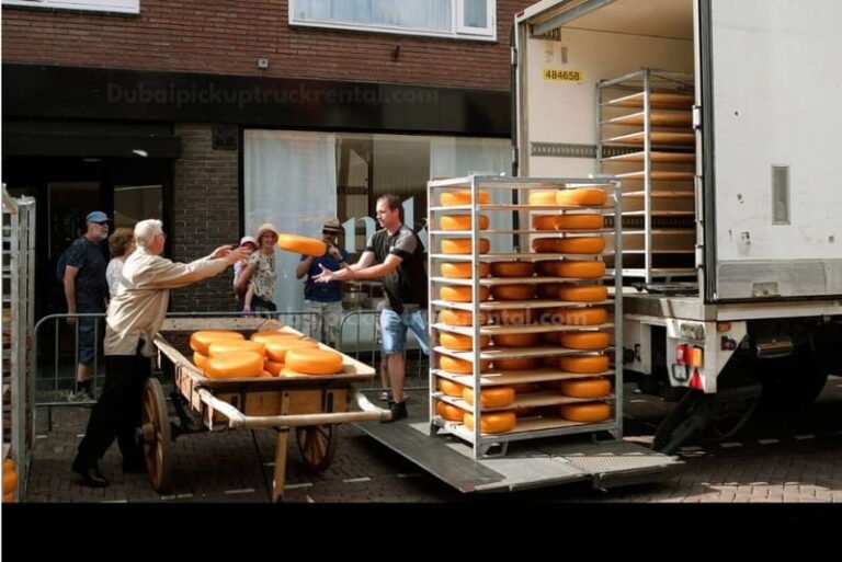 professional movers loading truck Dubai